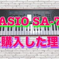 “ミニキーボード【CASIO SA-76】を購入した理由” のアイキャッチ画像